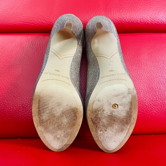 Enzo Angiolini Eabracy Gold Peep-toe Pumps - Size 6 1/2, Women’s - Picture 3 of 3